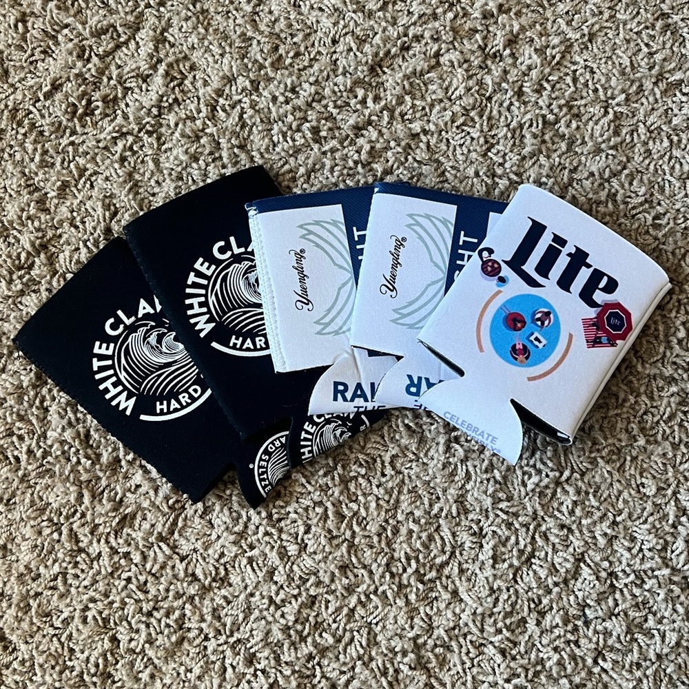 Bundle of 5 Beer Brand Koozies